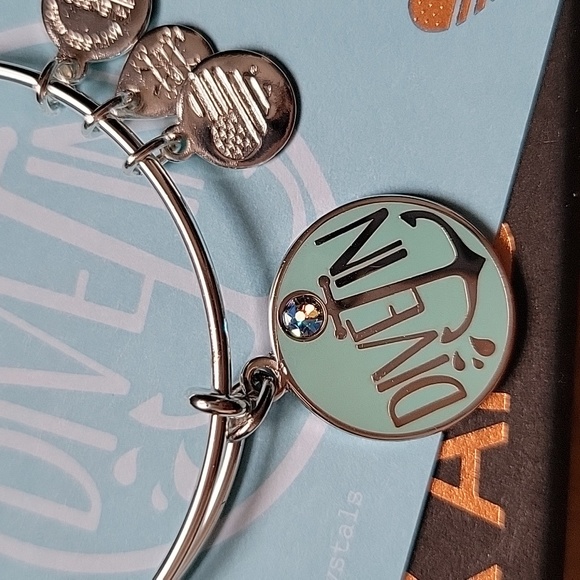 Alex and Ani "Dive In" Enamel and Crystal Bracelet - Picture 5 of 8
